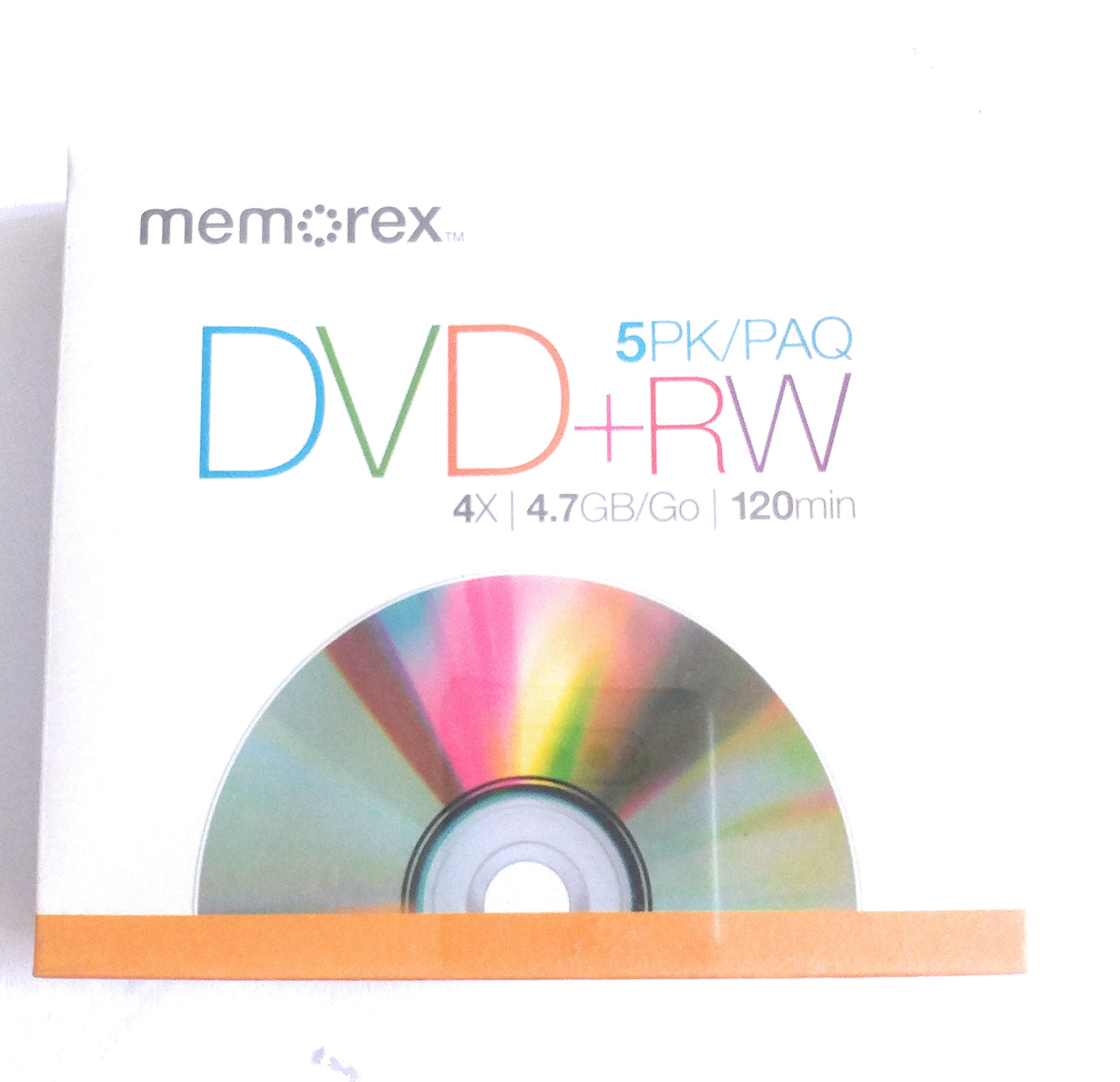Amazon.com: Memorex DVD+RW Discs, 4.7GB, 5/Pack